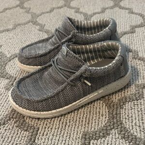 Hey Dude Kids Gray Moccasins